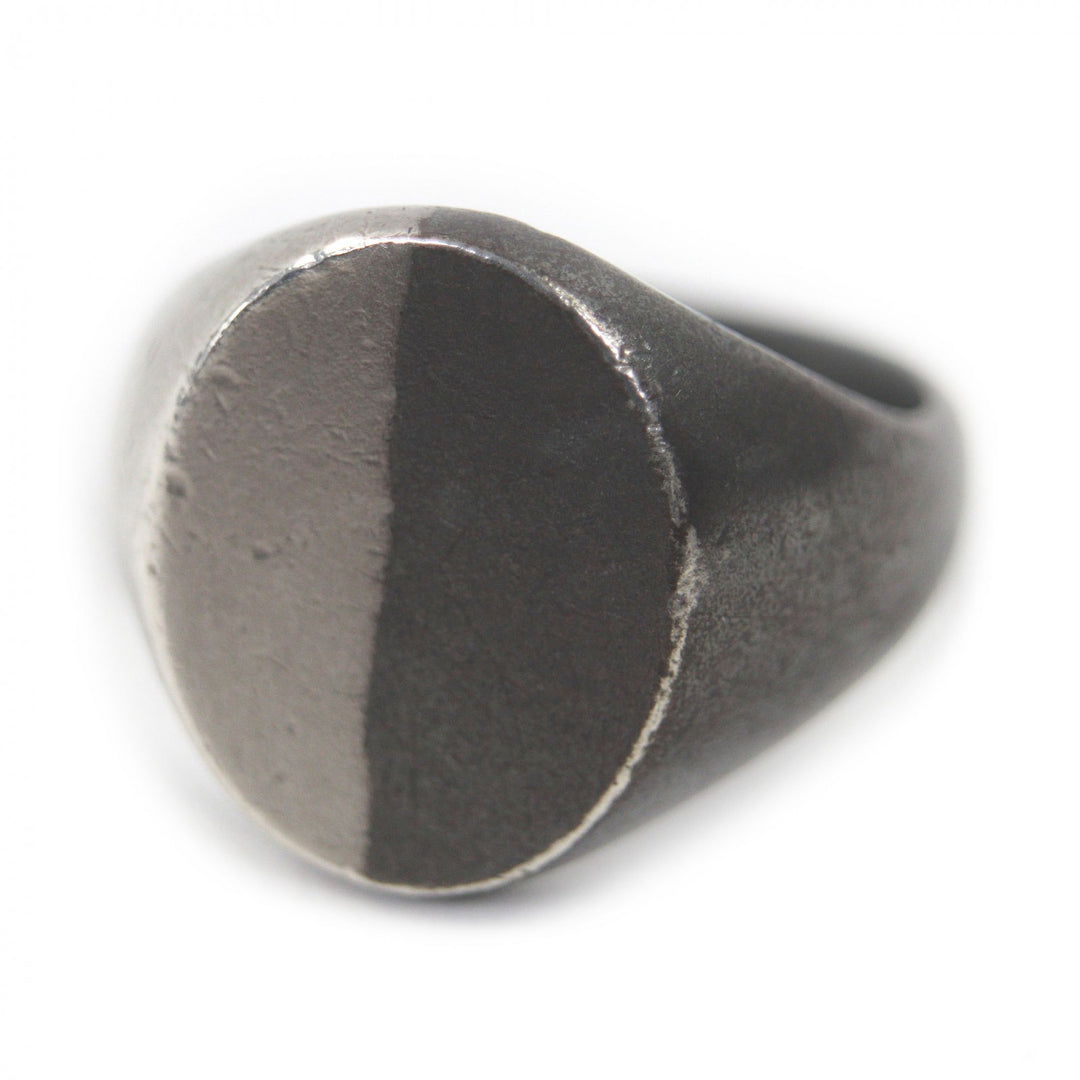 Very Good Maison Margiela 11 Ring Two-tone signet ring Silver SV925 mens