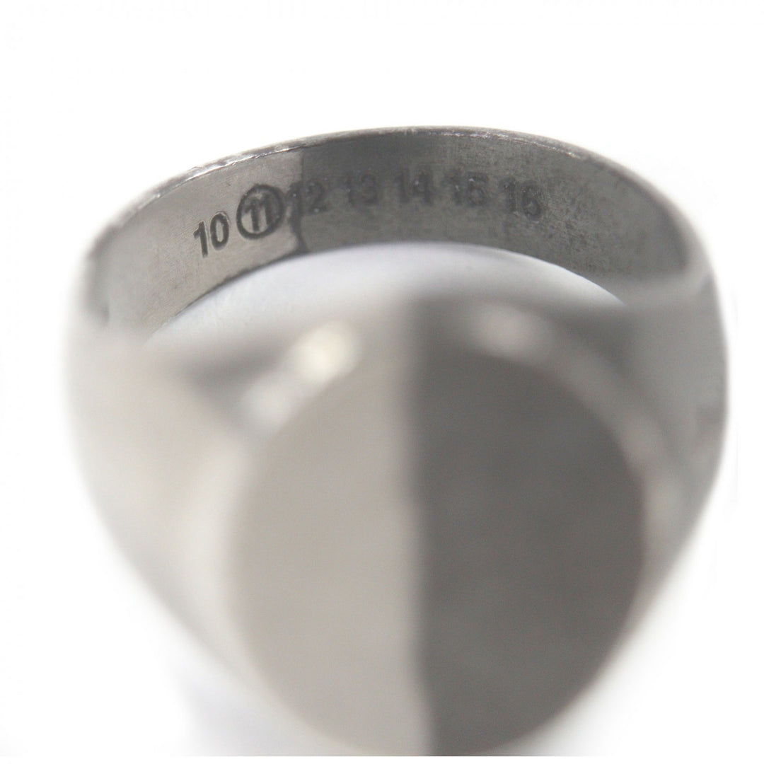 Very Good Maison Margiela 11 Ring Two-tone signet ring Silver SV925 mens