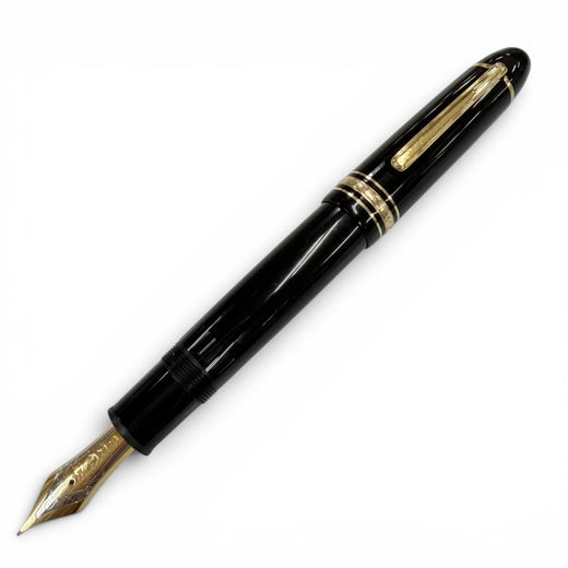 Very Good MONTBLANC fountain pen Meisterstück 149 white star black 18K mens