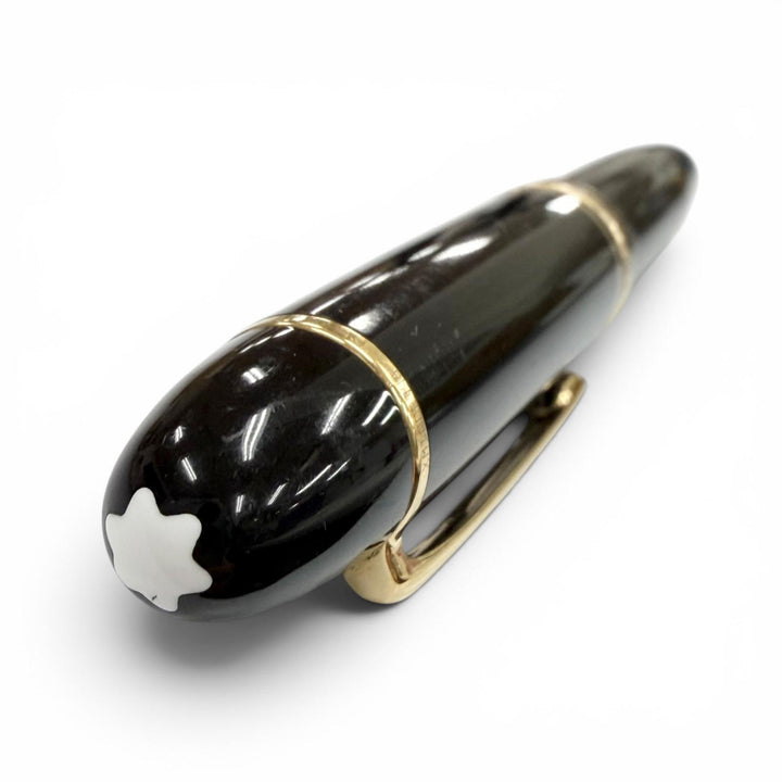 Very Good MONTBLANC fountain pen Meisterstück 149 white star black 18K mens