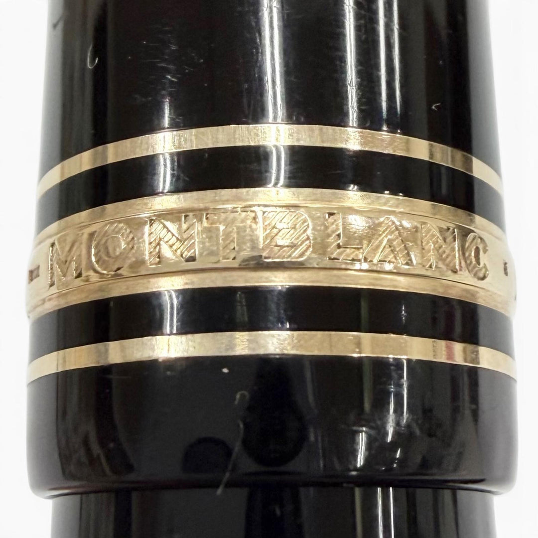 Very Good MONTBLANC fountain pen Meisterstück 149 white star black 18K mens