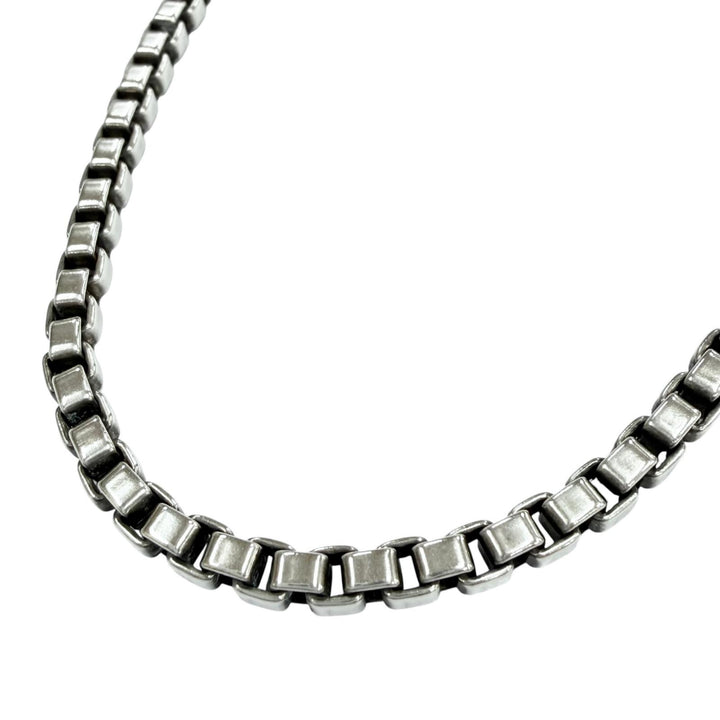 Great TIFFANY&Co. Necklace Venetian Chain Silver 925 mens