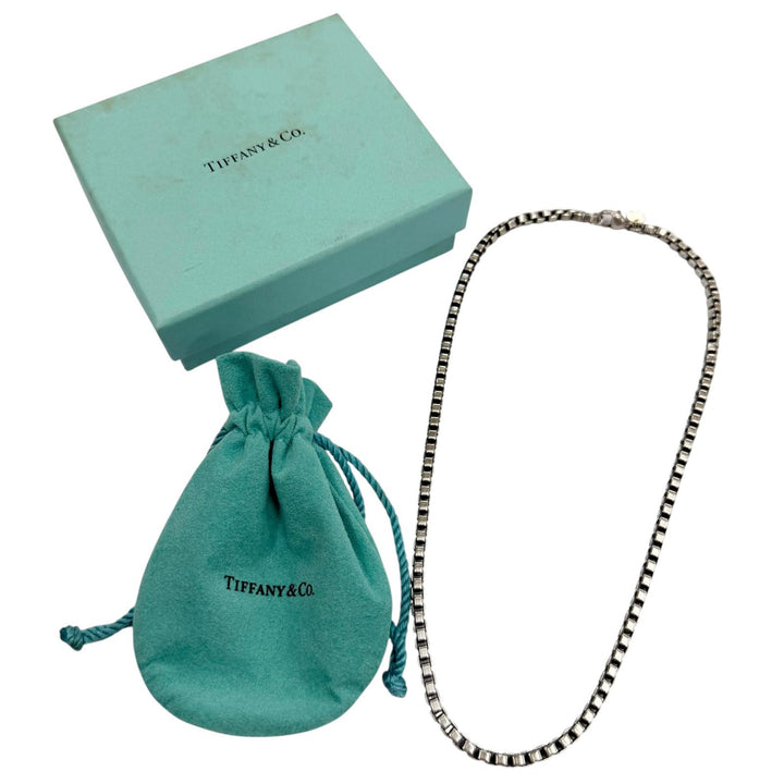 Great TIFFANY&Co. Necklace Venetian Chain Silver 925 mens
