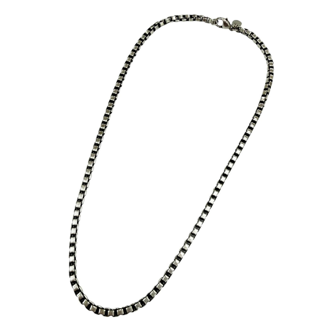 Great TIFFANY&Co. Necklace Venetian Chain Silver 925 mens