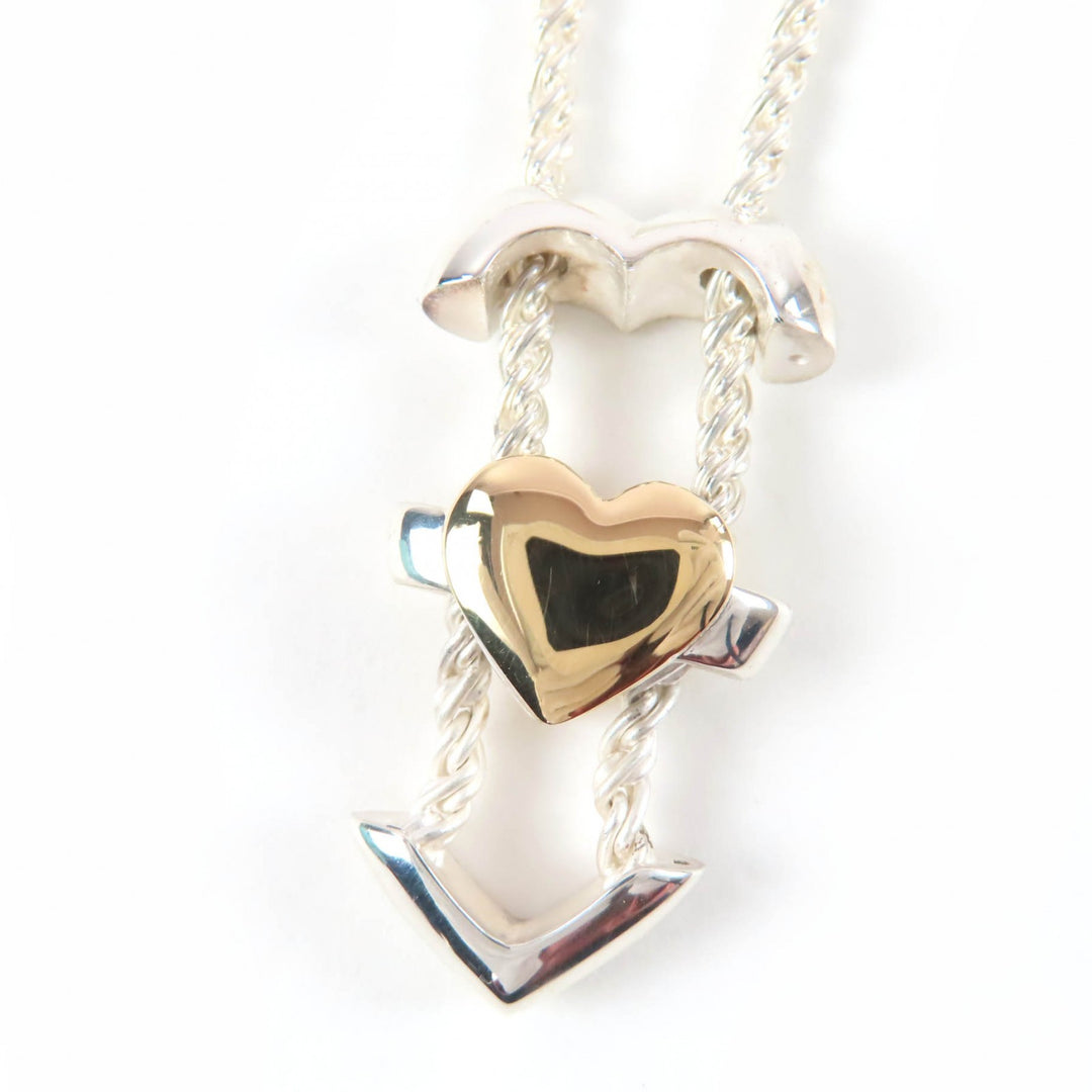 Excellent TIFFANY&Co. Necklace Puzzle heart Silver 925 Women