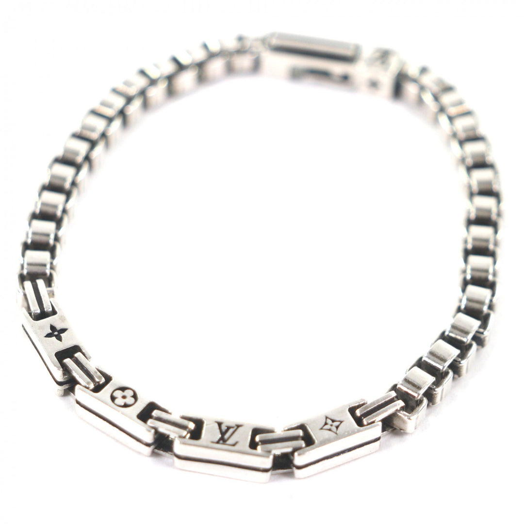 Great LOUIS VUITTON bracelet LV Tailor Silver AG925 mens M M1149M