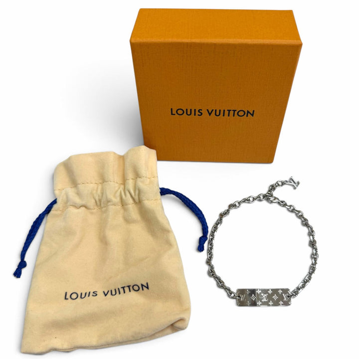 Great LOUIS VUITTON Bracelet Monogram Bold Current product Silver