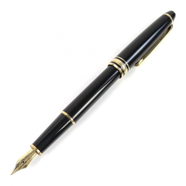 Very Good MONTBLANC fountain pen Meisterstück Classic white star black 14K mens