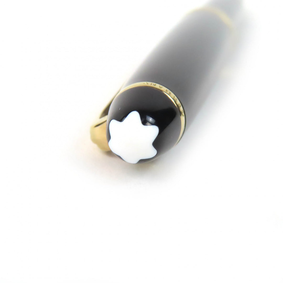Very Good MONTBLANC fountain pen Meisterstück Classic white star black 14K mens
