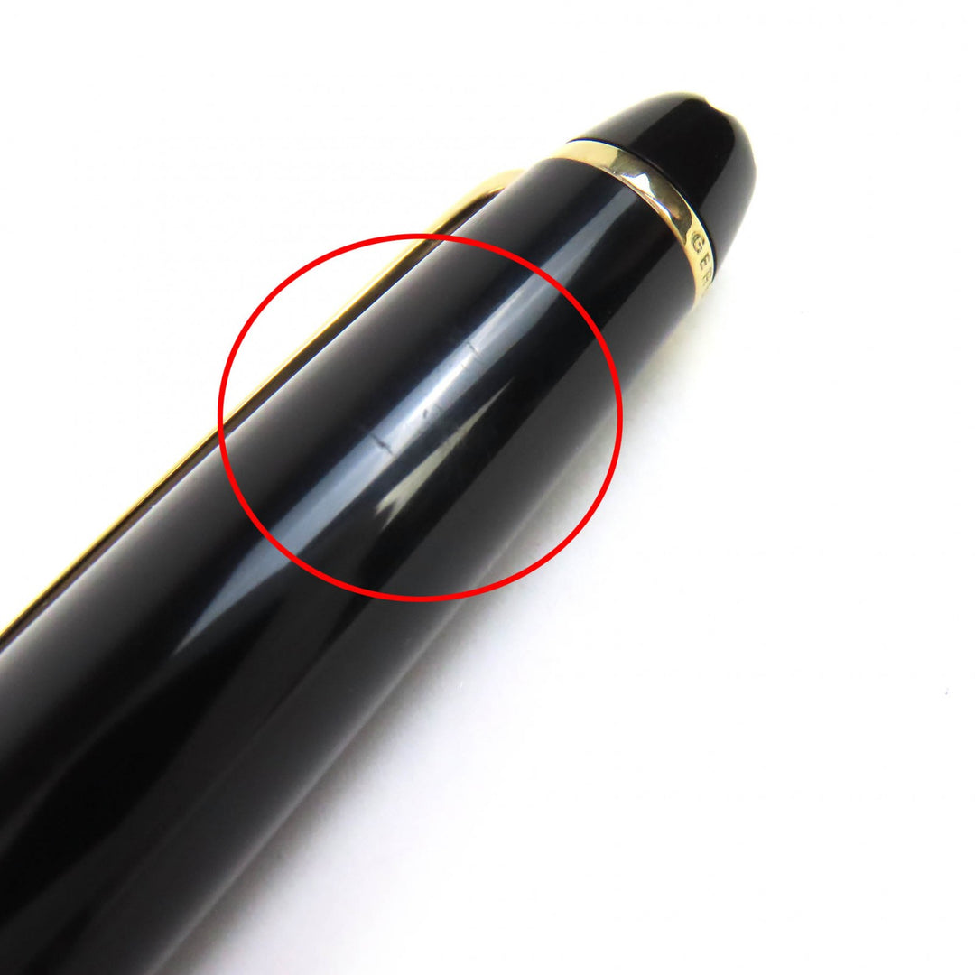 Very Good MONTBLANC fountain pen Meisterstück Classic white star black 14K mens