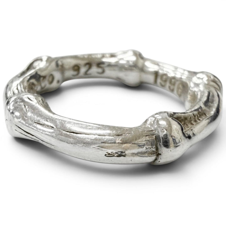 Great TIFFANY&Co. Ring ring 1996 Bamboo Silver SV925 Women