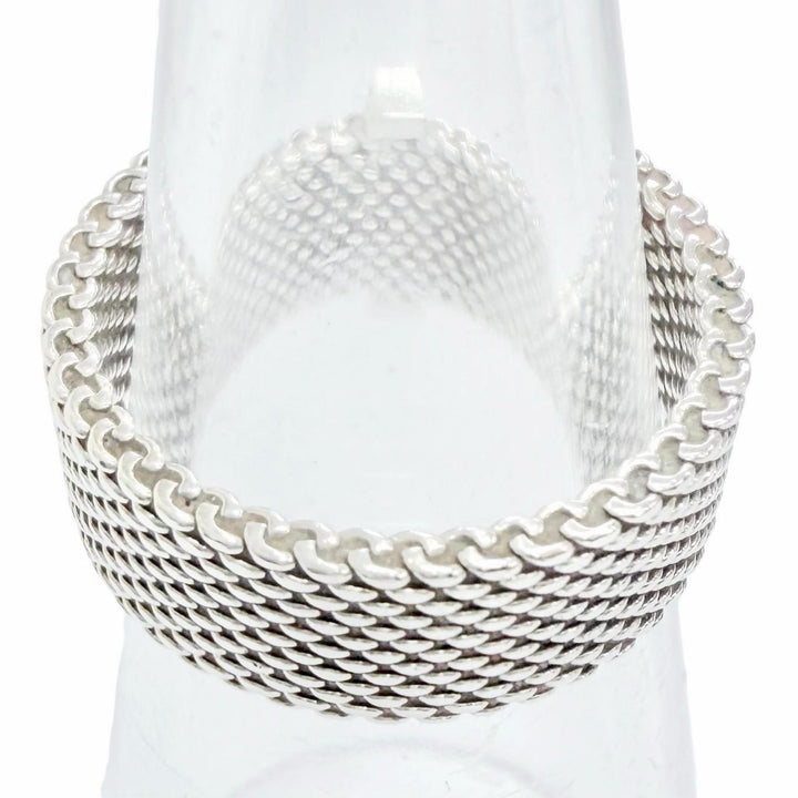 Great TIFFANY&Co. Ring ring Somerset 4P Diamond 925 Silver 925 Women