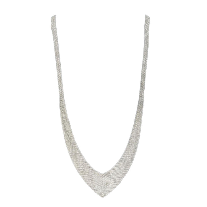 Great TIFFANY&Co. Necklace Mesh Necklace Silver 925