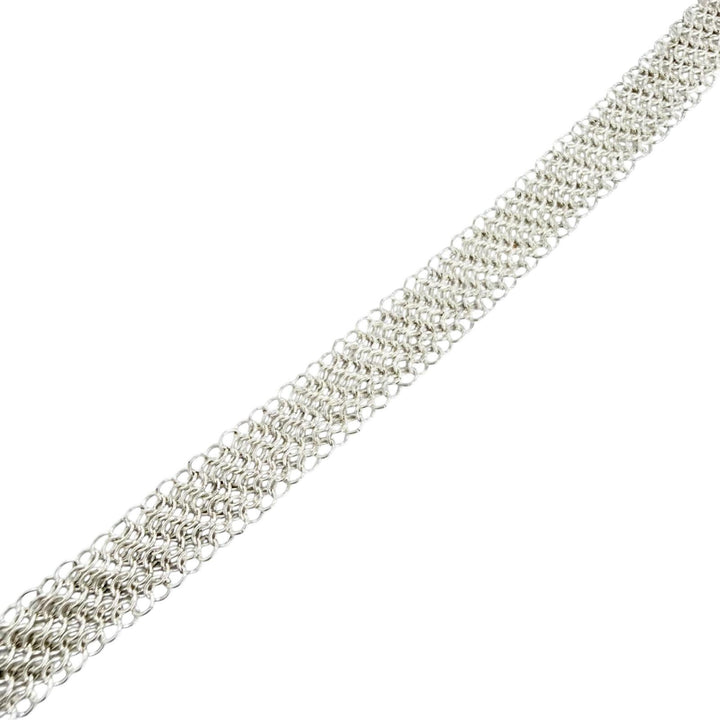Great TIFFANY&Co. Necklace Mesh Necklace Silver 925