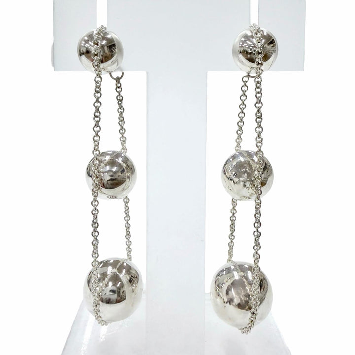 Great TIFFANY&Co. Pierce Hardware triple drop Silver AG925 Women