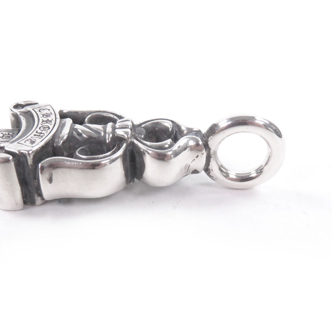 Great CHROME HEARTS Pendant top Double Dagger Necklace Charm Silver SV925 mens