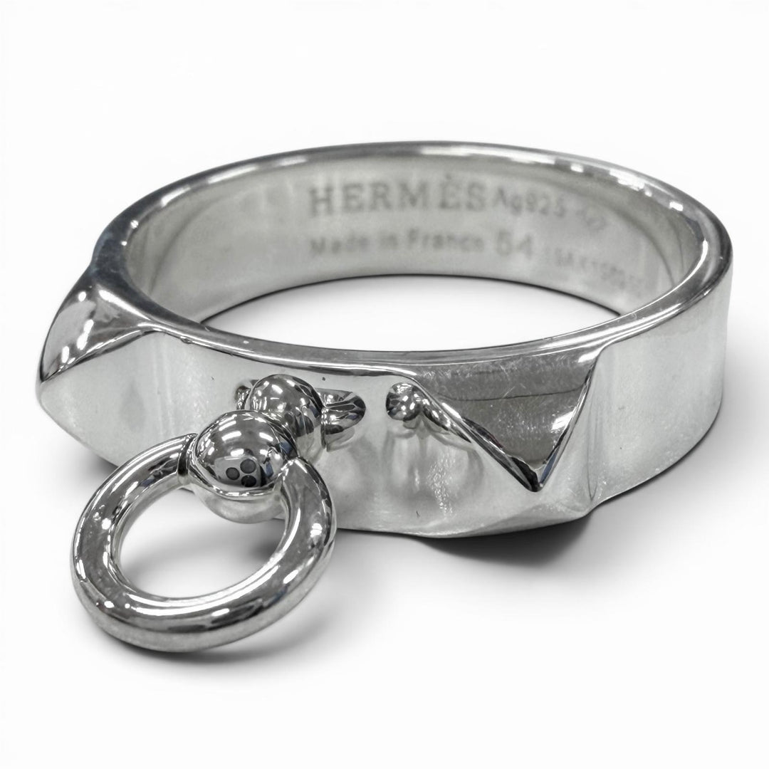 Excellent HERMES Ring ring Cory Edssian Silver AG925 mens 54