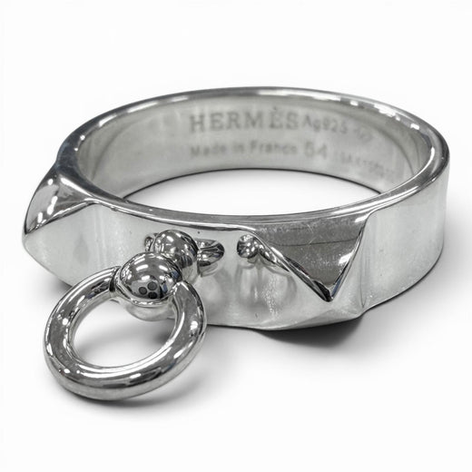 Excellent HERMES Ring ring Cory Edssian Silver AG925 mens 54
