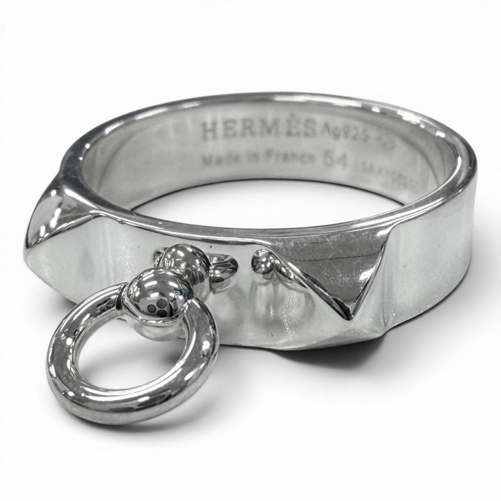 Excellent HERMES Ring ring Cory Edssian Silver AG925 mens 54