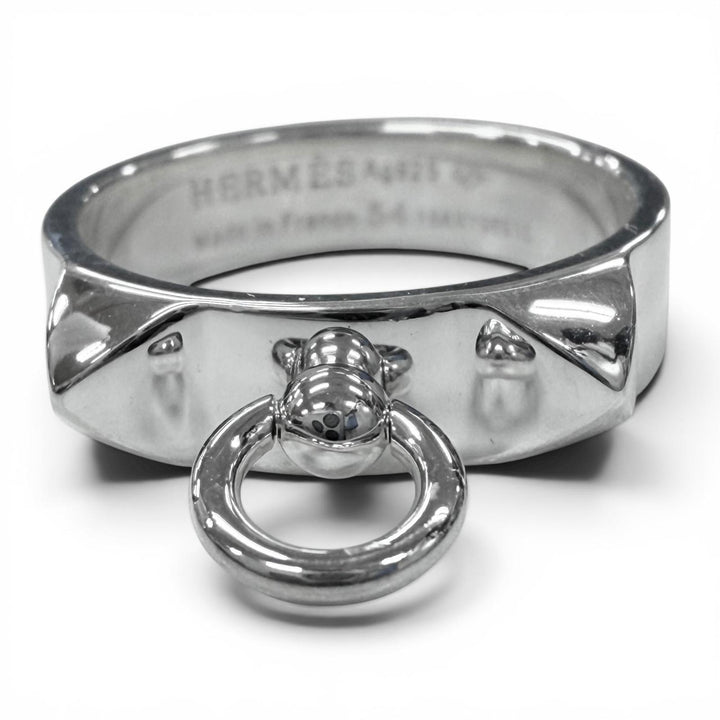 Excellent HERMES Ring ring Cory Edssian Silver AG925 mens 54