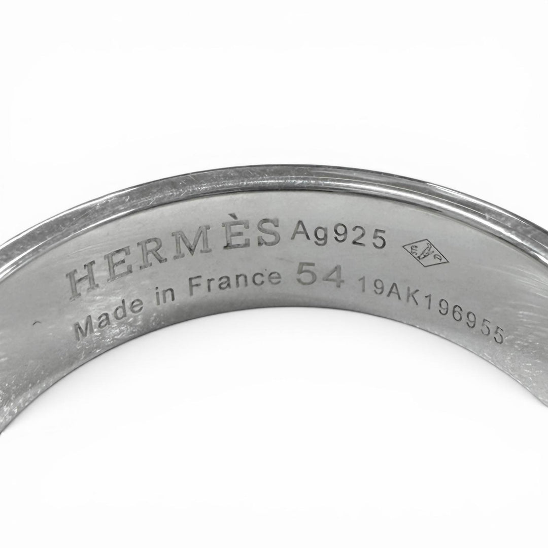 Excellent HERMES Ring ring Cory Edssian Silver AG925 mens 54
