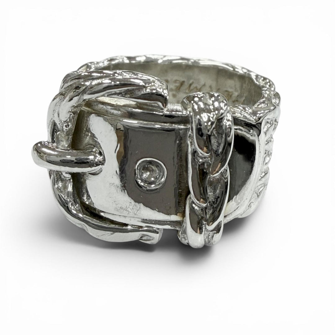Excellent HERMES Ring ring Diane Silver 925 mens 52