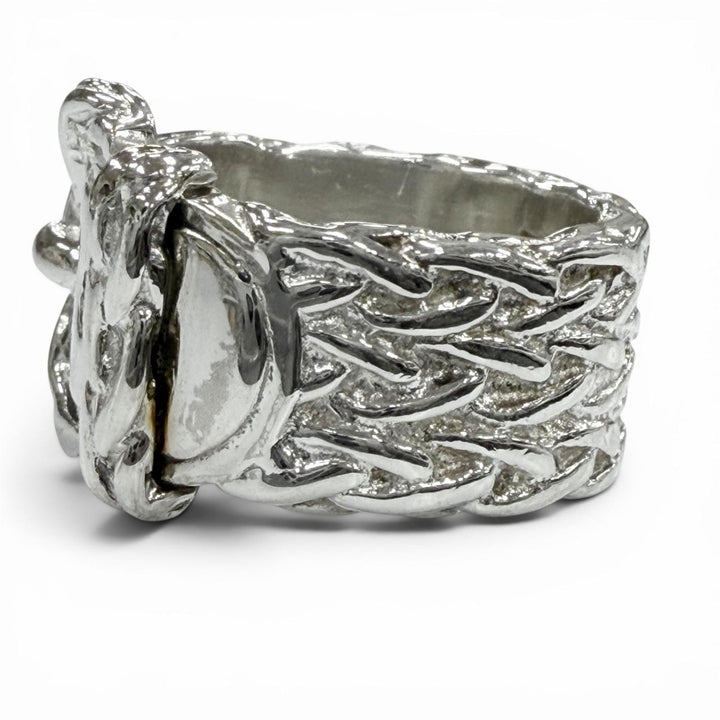 Excellent HERMES Ring ring Diane Silver 925 mens 52