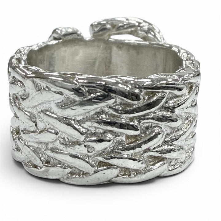 Excellent HERMES Ring ring Diane Silver 925 mens 52
