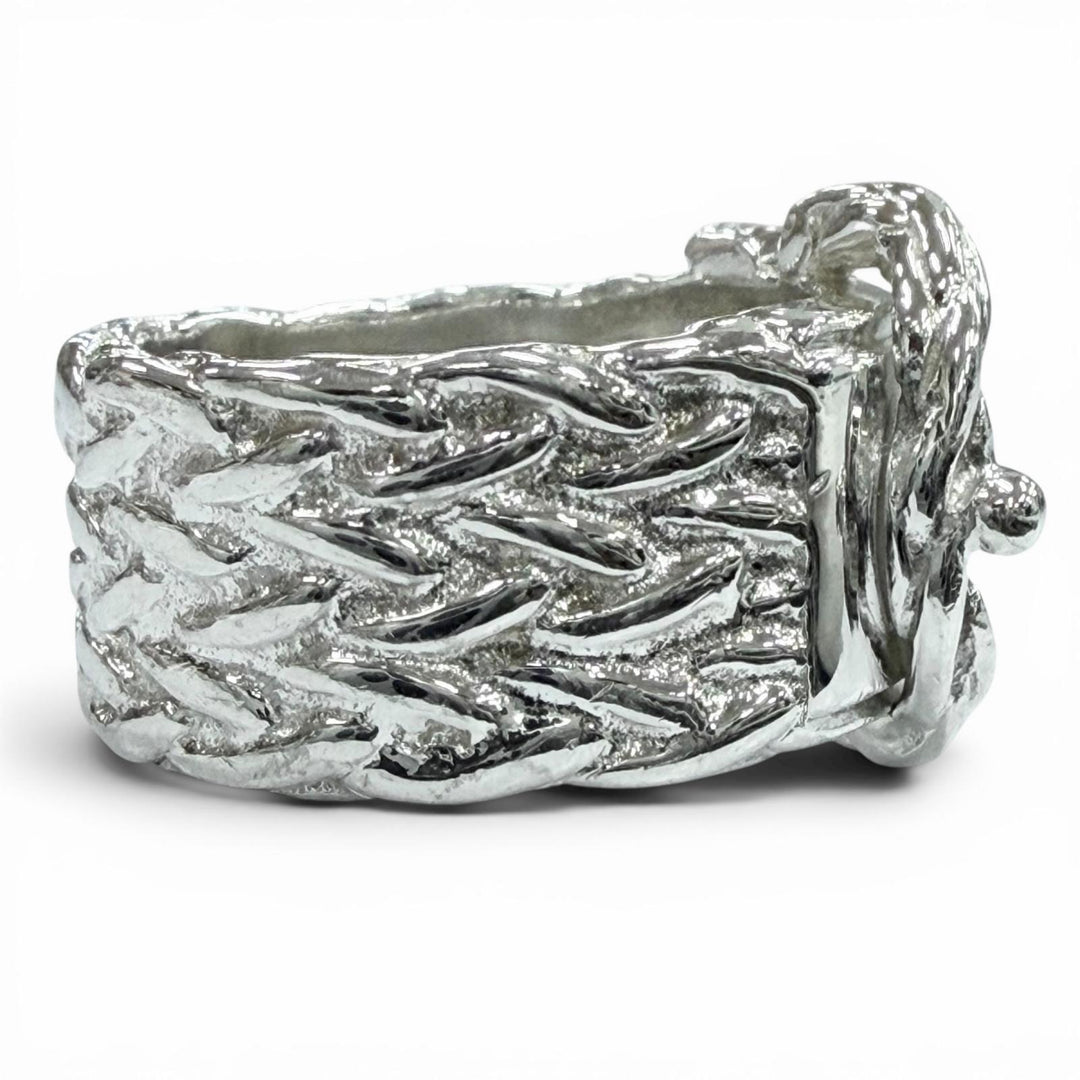 Excellent HERMES Ring ring Diane Silver 925 mens 52