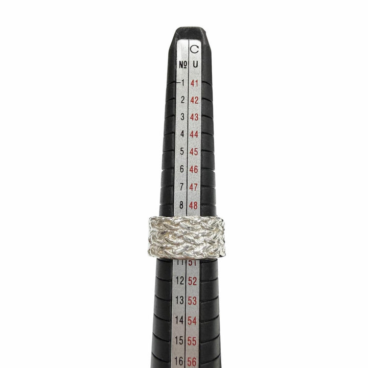 Excellent HERMES Ring ring Diane Silver 925 mens 52