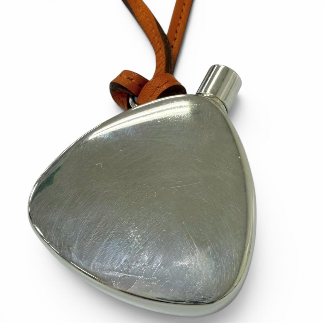 Great HERMES Necklace Perfume bottle Silver SV925 mens