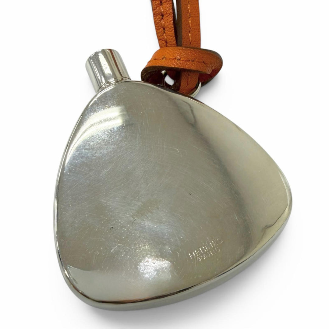 Great HERMES Necklace Perfume bottle Silver SV925 mens