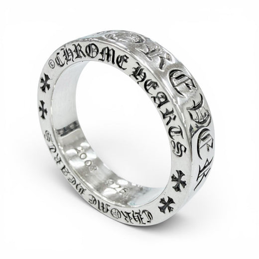 Excellent CHROME HEARTS Ring ring SPACER FOREVER 0.2"" Ring Silver 925 mens