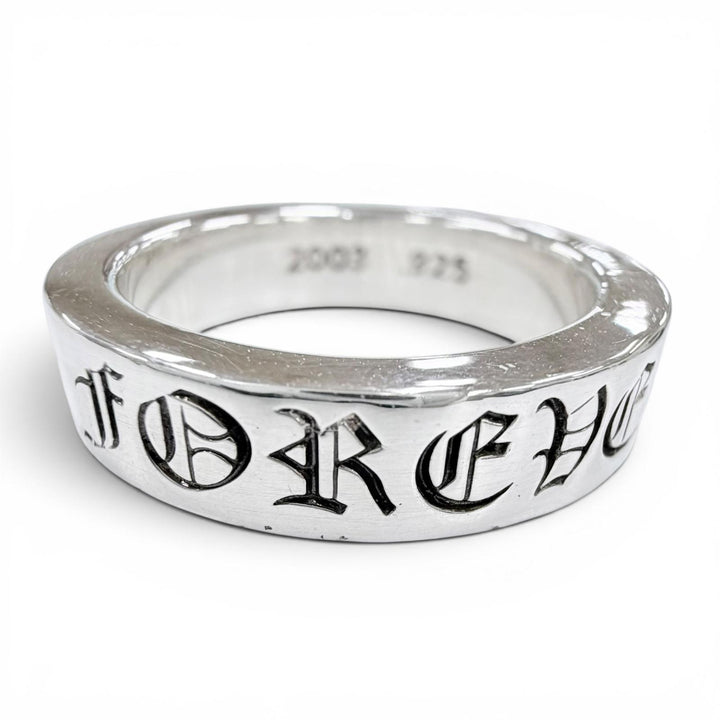 Excellent CHROME HEARTS Ring ring SPACER FOREVER 0.2"" Ring Silver 925 mens