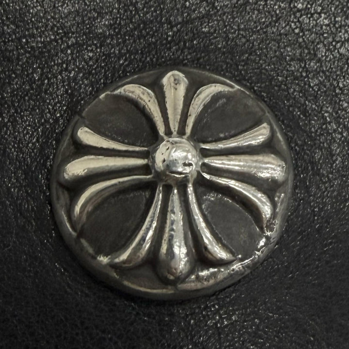 Very Good CHROME HEARTS Purse WAVE CROSS cross ball button