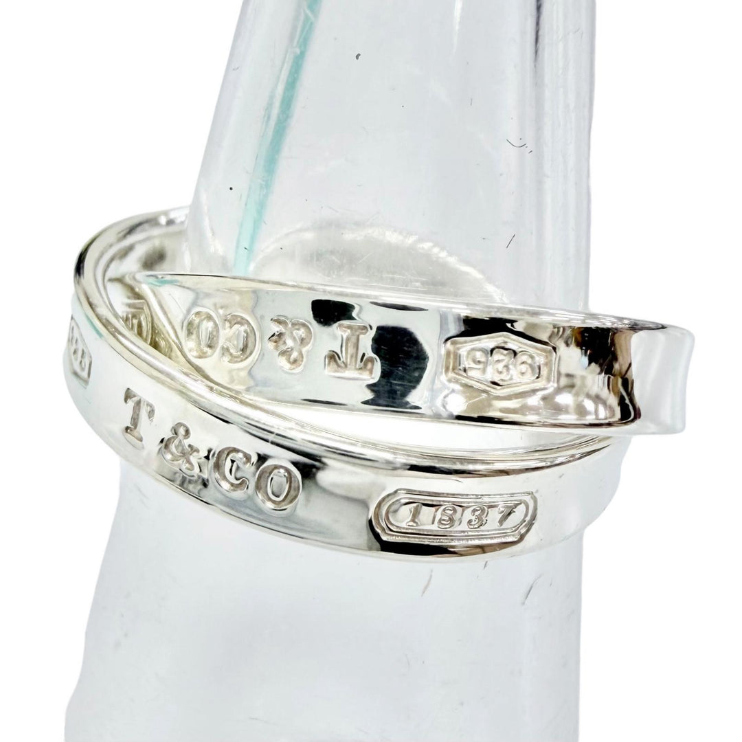 Excellent TIFFANY&Co. Ring 1837 Interlocking Circle Ring Purchased 925