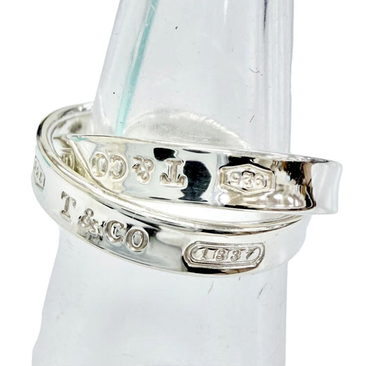 Excellent TIFFANY&Co. Ring 1837 Interlocking Circle Ring Purchased 925