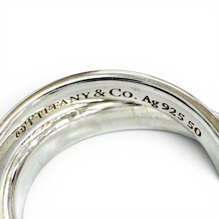 Excellent TIFFANY&Co. Ring 1837 Interlocking Circle Ring Purchased 925