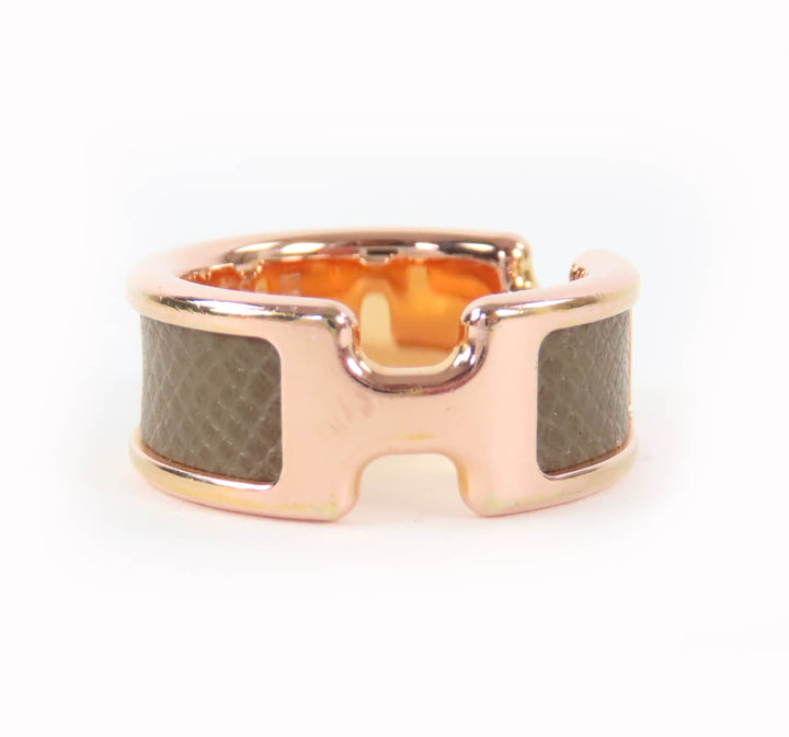 Great HERMES Ring Olympe PM Etope leather Women M