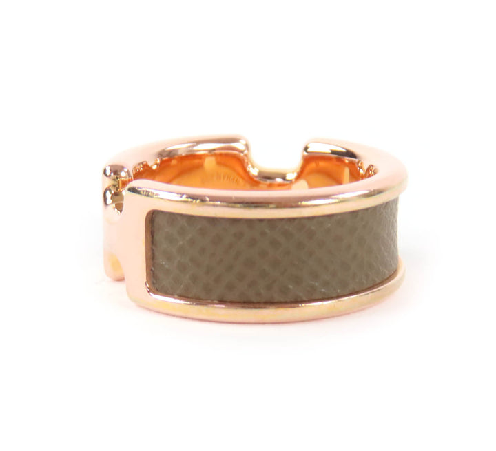 Great HERMES Ring Olympe PM Etope leather Women M