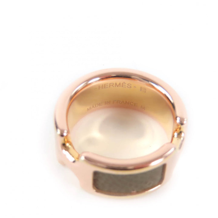 Great HERMES Ring Olympe PM Etope leather Women M
