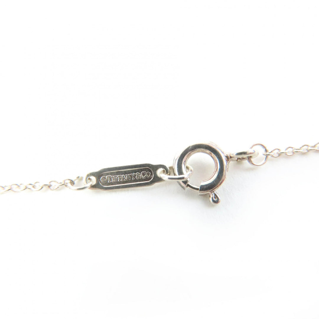 Great TIFFANY&Co. Necklace Mini Double Heart Tag Necklace Silver AG925 Women