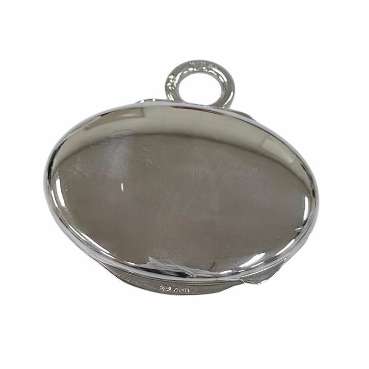 Great HERMES Necklace Pill case with leather accents, pendant Silver 925 Women