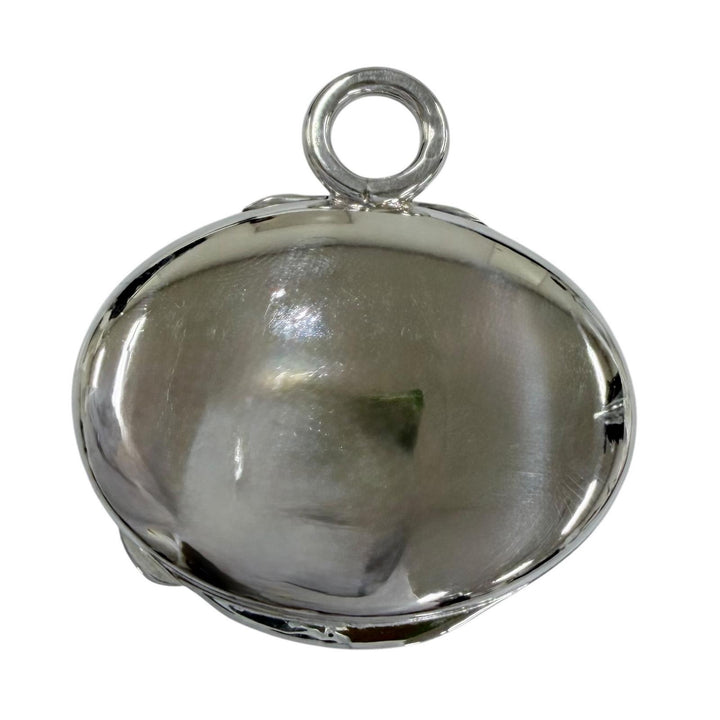 Great HERMES Necklace Pill case with leather accents, pendant Silver 925 Women