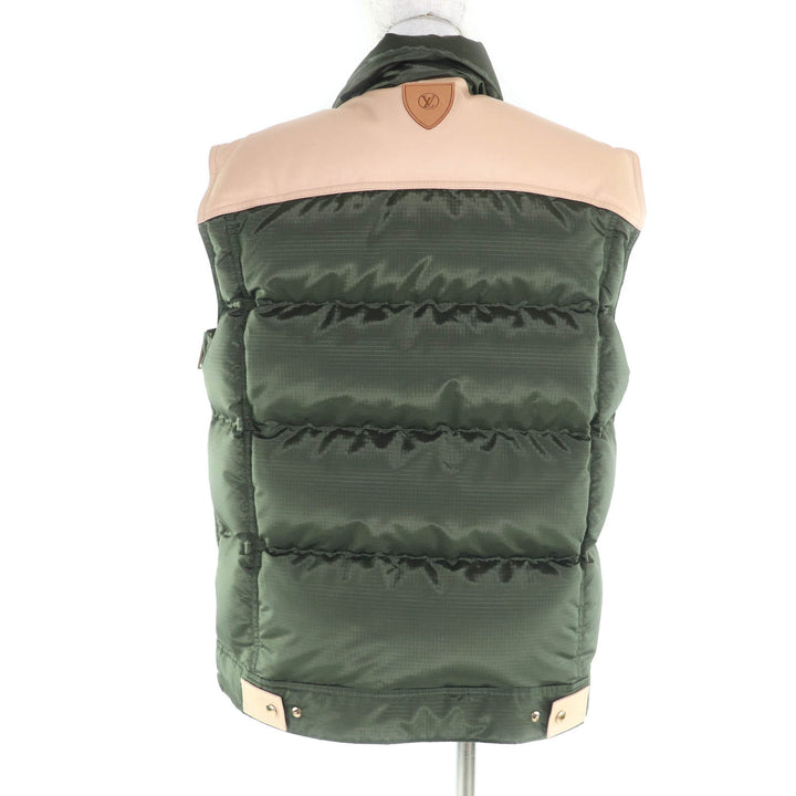 Pristine LOUIS VUITTON Down vest khaki Nylon Women 38