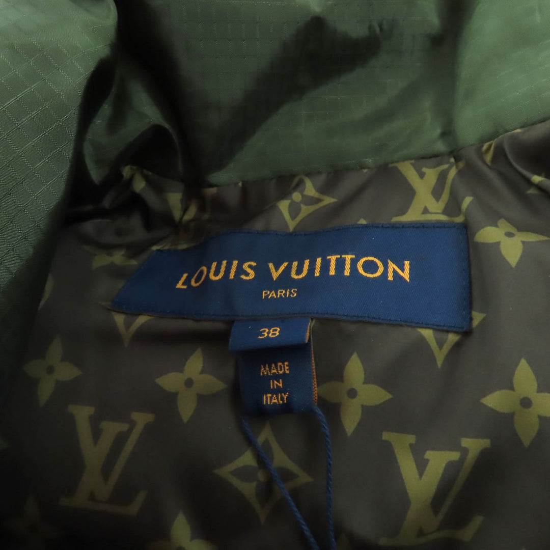 Pristine LOUIS VUITTON Down vest khaki Nylon Women 38