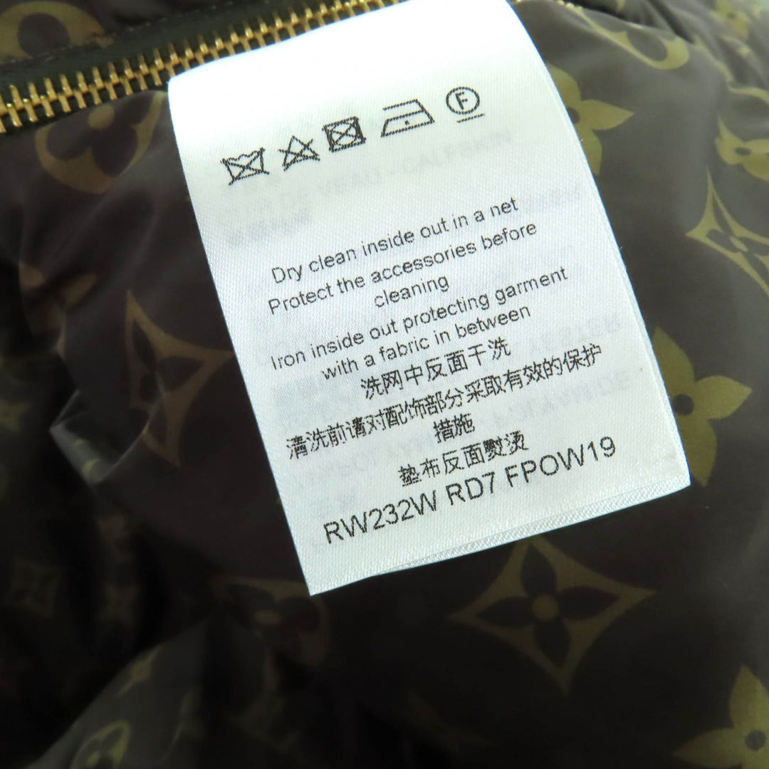 Pristine LOUIS VUITTON Down vest khaki Nylon Women 38