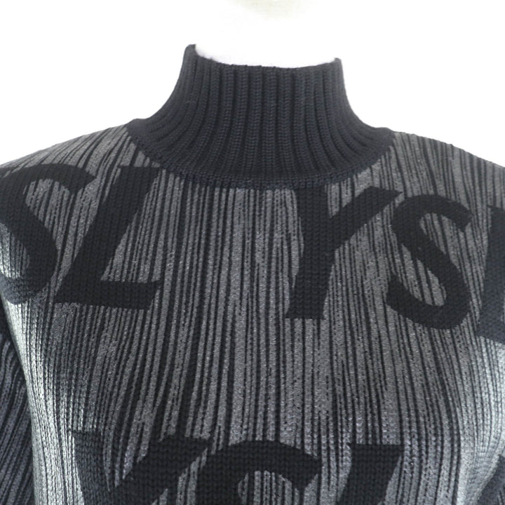Excellent YVES SAINT LAURENT Short sleeve knit black wool Women M