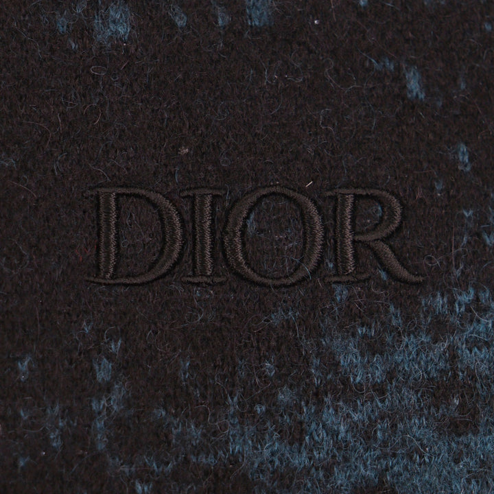 素晴らしいDIOR Peter Doigセーター ブラック ブルー モヘア メンズ L 143M649AT276
