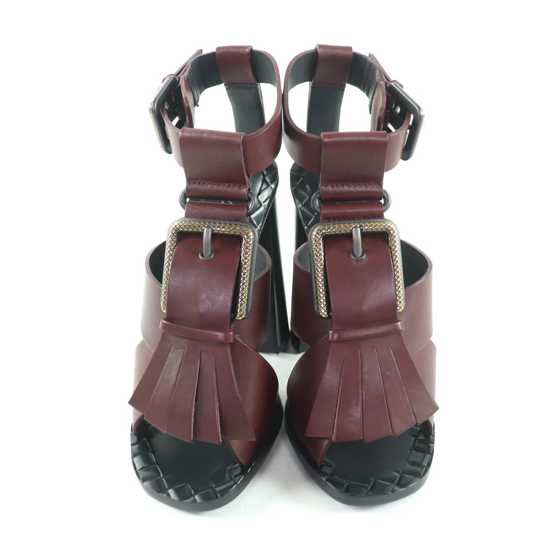 全新 BOTTEGAVENETA 女士真皮凉鞋 35